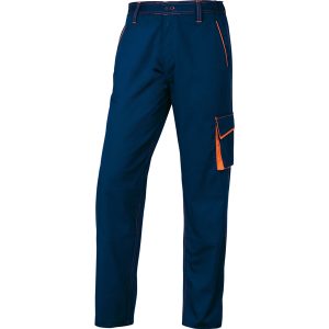 Pantalone da lavoro Panostyle® M6PAN - sargia/poliestere/cotone - taglia XL - blu/arancio - Deltaplus - immagine 1