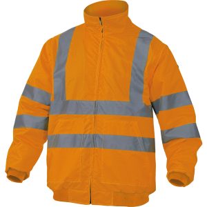 Giubbotto alta visibilità Reno HV - poliestere/poliuretano - taglia XL - arancio fluo - Deltaplus - immagine 1