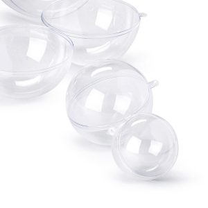 Sfera apribile in polistirene - trasparente - ø160mm - Ri.plast - immagine 1