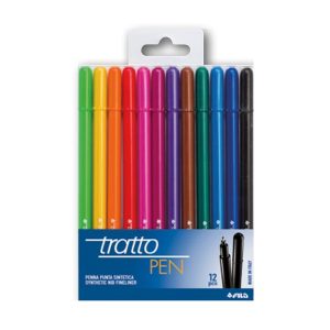 Pennarello fineliner Tratto Pen - tratto 0,5mm - colori assoriti - Tratto - busta 12 pennarelli - immagine 1