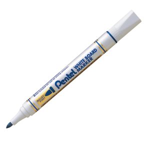 Marcatore per lavagne cancellabili MW85 - punta tonda - blu - linea Amiko - Pentel - immagine 1