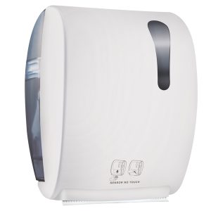 Dispenser elettronico asciugamani Kompatto Advan 875 - 32x22,4x40,5 cm - bianco - Mar Plast - immagine 1