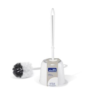 Portascopino - plastica - diametro 14 cm - altezza 40 cm - bianco - Blu Dimora - immagine 1