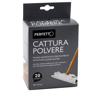 Panno catturapolvere - antistatico - 22x28 cm - bianco - Perfetto - conf. 20 pezzi - immagine 1