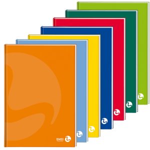 Quaderno Color 80 - A5 - 1 rigo - 96 fogli - 80gr - cartonato - BM - immagine 1