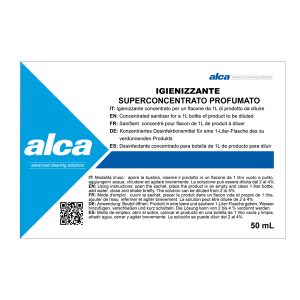 Igienizzante Linea Monodose - super concentrato/profumato - Alca - bustina da 50 ml - immagine 1