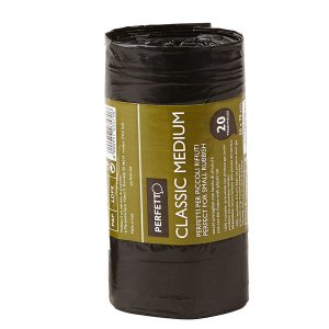 Sacchi per rifiuti Classic Small - 55x70 cm - 45 L - 10 micron - nero - Perfetto - rotolo da 20 sacchetti - immagine 1