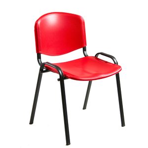 Seduta attesa Dado D5SP - senza braccioli - PPL - rosso - Unisit - immagine 1
