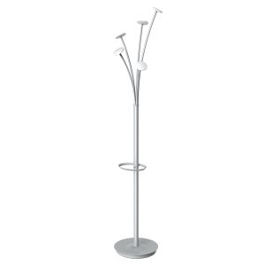 Appendiabiti - con portaombrelli - 5 posti - 187 x 38 cm - bianco - Alba - immagine 1