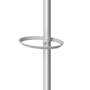 Appendiabiti - con portaombrelli - 5 posti - 187 x 38 cm - bianco - Alba - immagine 3