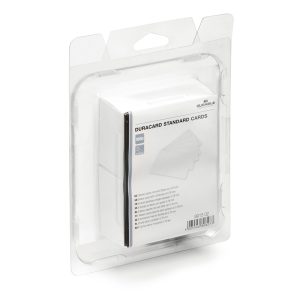 Tessere bianche per stampante Duracard ID 300 - spessore 0,76 mm - 54 x 86 mm - Durable - conf. 100 pezzi - immagine 1
