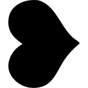 Lavagna da parete Silhouette - 29,5 x 35,8 cm - forma cuore - nero - Securit - immagine 1