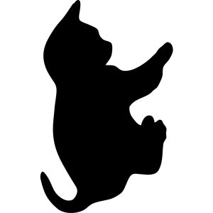 Lavagna da parete Silhouette - 45,5 x 29 cm - forma gatto - nero - Securit - immagine 1