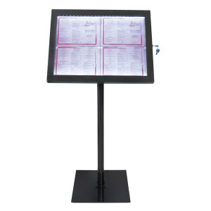 Espositore a LED per esterni/interni - display 4 x A4 - Securit - immagine 1