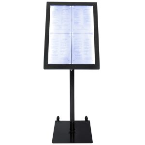 Espositore a LED per esterni/interni - display 4 x A4 - Securit - immagine 2