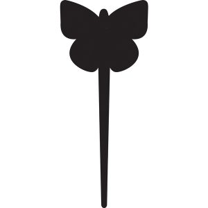 Silhouette Tags - forma farfalla - nero - Securit - set 5 pezzi - immagine 1