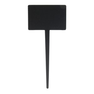 Silhouette Tags - forma rettangolo - 8 x18 cm - nero - Securit - set 5 pezzi - immagine 1