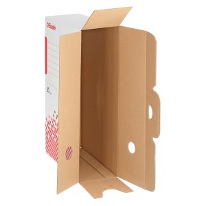 Scatola archivio Speedbox - dorso 10 cm - 35x25cm - bianco e rosso - Esselte - immagine 3