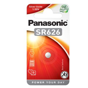 Micropila SR626 - ossido argento - Panasonic - blister 1 pezzo - immagine 1