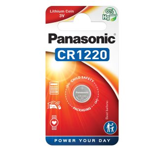 Micropila CR1220 - litio - Panasonic - blister 1 pezzo - immagine 1