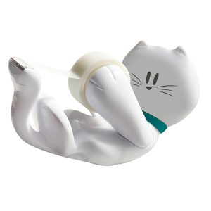 Dispenser Kitty - 1 rotolo Scotch Magic™ 810 1,9 cm x 7,5 m incluso - bianco - Scotch - immagine 1