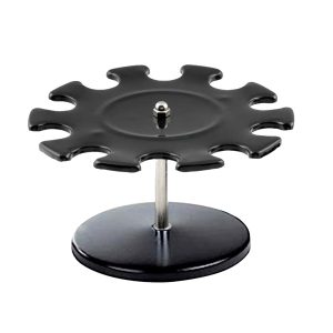Portatimbri circolare - 10 posti - nero - metallo - Koala - immagine 1
