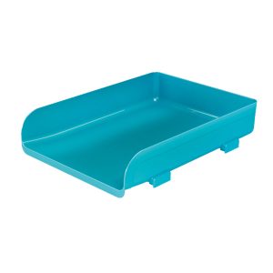 Vaschetta portacorrispondenza Mydesk - 33,5 x 25,4 x 7 cm - turchese - Arda - immagine 1