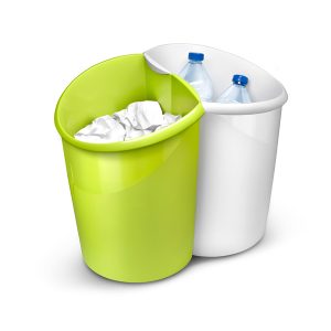 Cestino gettacarte Ellypse Xtra Strong - altezza 38 cm - 15 L - bianco artico - CEP - immagine 3