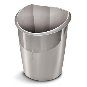 Cestino gettacarte Ellypse Xtra Strong - altezza 38 cm - 15 L - grigio talpa - CEP - immagine 1