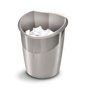 Cestino gettacarte Ellypse Xtra Strong - altezza 38 cm - 15 L - grigio talpa - CEP - immagine 2