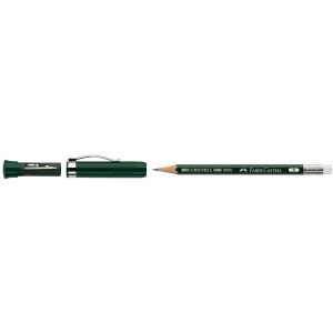 Matita in grafite castell 9000 Extender - gradazione B - Faber Castell - set regalo con temperamatite - immagine 1