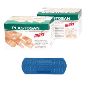 Cerotti Blu Detectable - 2x7 cm - blu - PVS - conf. 100 pezzi - immagine 1