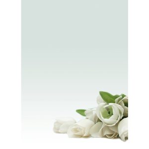 Carta con stampa rosa bianca - A4 - 90 gr - Decadry - conf. 20 fogli - immagine 1