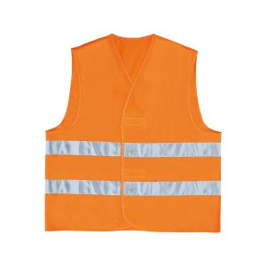Gilet alta visibilità GILP2 - poliestere - taglia L - arancio fluo - Deltaplus - immagine 1