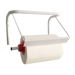 Porta bobina asciugatutto da muro - metallo - bianco - PerfettoFactory - immagine 1