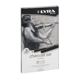 Carboncini in matita e stick di qualità Rembrandt Charcoal Set - Lyra - astuccio metallo - immagine 1