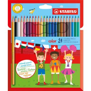 Pastelli Stabilo Color - diametro mina 2, 5 mm - Stabilo - astuccio 24 pezzi - immagine 1