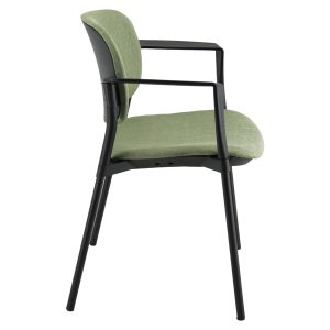 Poltroncina visitatore Step SPNSBR - con braccioli inclusi - verde bruciato - Unisit - immagine 1