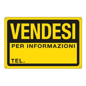 Cartello segnalatore - 30x20 cm - VENDESI - PPL - Cartelli Segnalatori - immagine 1