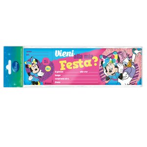 Blocchetto invito alla festa Minnie Disney - Rex Sadoch - conf. 10 inviti - immagine 1
