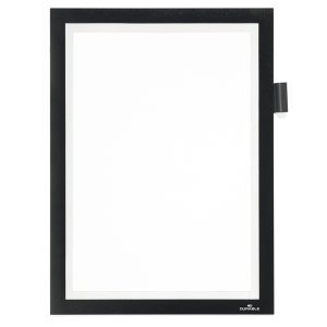 Cornice adesiva Duraframe Note - pannello magnetico - A4 (21 x 29,7 cm) - nero - Durable - immagine 1