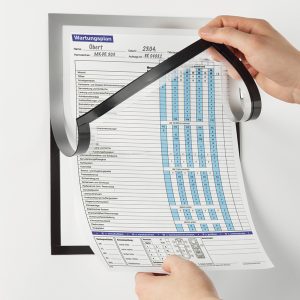 Cornice adesiva Duraframe Note - pannello magnetico - A4 (21 x 29,7 cm) - nero - Durable - immagine 2
