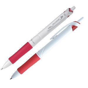 Penna a sfera a scatto Acroball Pure White Begreen - punta 1,0mm - rosso  - Pilot - immagine 1