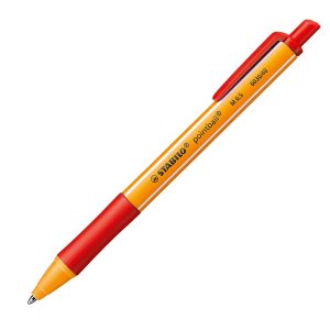 Penna a sfera a scatto Pointball Green - punta 1,0 mm - rosso  - Stabilo - immagine 1