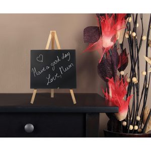 Mini Lavagna con cavalletto - 24,4 x 15 cm - faggio - Securit - immagine 1