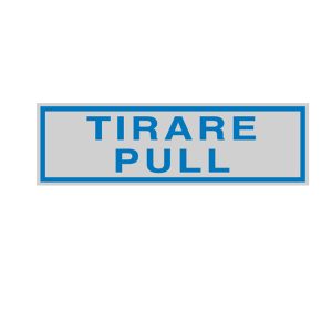 Targhetta adesiva - TIRARE PULL - 16,5 x 5 cm - Cartelli Segnalatori - immagine 1