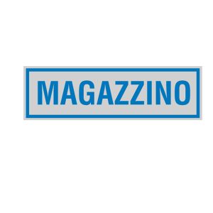 Targhetta adesiva - MAGAZZINO - 16,5 x 5 cm - Cartelli Segnalatori - immagine 1