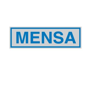 Targhetta adesiva - MENSA - 16,5 x 5 cm - Cartelli Segnalatori - immagine 1