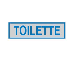 Targhetta adesiva - TOILETTE - 16,5 x 5 cm - Cartelli Segnalatori - immagine 1