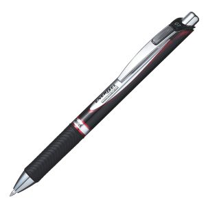 Roller a scatto Energel XM Permanent  - punta 0,7mm - rosso - Pentel - immagine 1